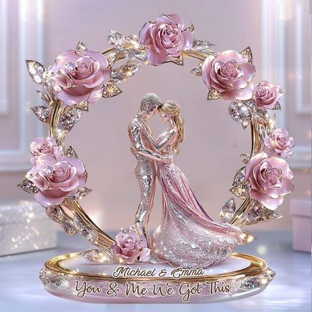 You & Me We Got This - Personalized Couple Custom Shaped Acrylic Plaque